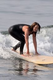Leighton Meester - Surfing in Malibu 09/17/2020