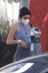 Miley Cyrus - Leaving the Hair Salon in LA 09/22/2020
