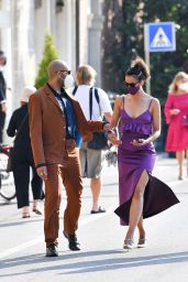 Nathalie Emmanuel and Alex Lanipekun Arriving at the 77th Venice Film Festival