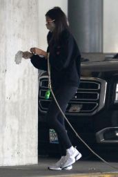 Nina Dobrev in Travel Outfit - Vancouver Airport 09/11/2020