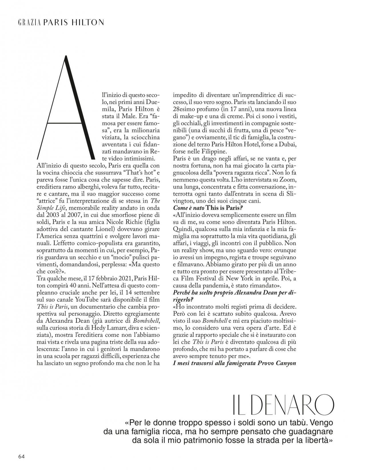 Paris Hilton - Grazia Magazine Italy 09/10/2020 Issue • CelebMafia