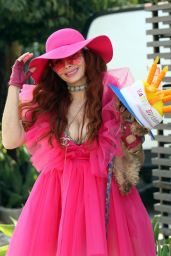 Phoebe Price in Pink Ahead of her 47th Birthday in LA 09/26/2020