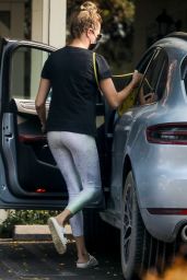 Rebecca Romijn in Spandex - Leaving a Spa in Malibu 09/15/2020