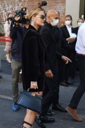 Rita Ora - Arrives at the Fendi Fashion Show in Milan 09/23/2020
