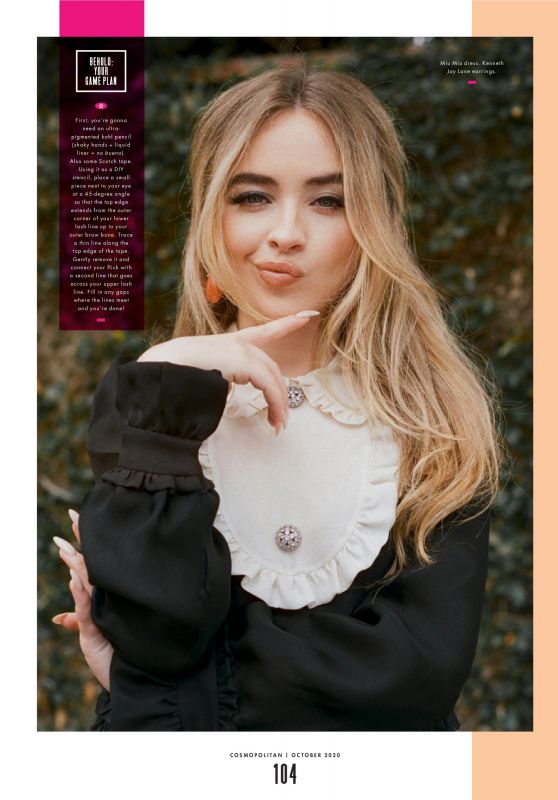 Sabrina Carpenter - Cosmopolitan US October 2020 Issue