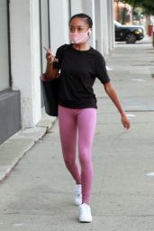 Skai Jackson - Arriving for Practice at the DWTS Studio in LA 09/25/2020