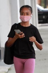 Skai Jackson - Arriving for Practice at the DWTS Studio in LA 09/25/2020