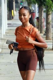 Skai Jackson in Workout Outfit - Los Angeles 09/16/2020