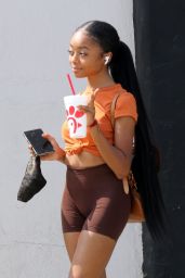 Skai Jackson in Workout Outfit - Los Angeles 09/16/2020