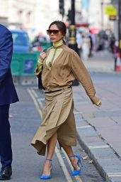 Victoria Beckham Looking Stylish - Leaving Wolsley Restaurant in Central London 09/22/2020