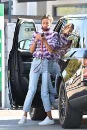 Alessandra Ambrosio at a Gas Station in Brentwood 10/29/2020 • CelebMafia