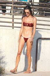 Alessandra Ambrosio in a Bikini - Malibu 10/11/2020