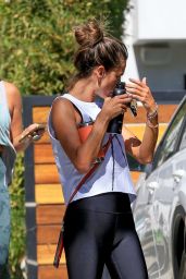 Alessandra Ambrosio in Tights - West Hollywood 10/13/2020