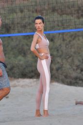 Alessandra Ambrosio - Volleyball Practice at the Beach in Santa Monica 10/02/2020