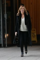 Amanda Holden in a Chic Jacket and Jumper - Sunday Brunch TV in London 10/04/2020