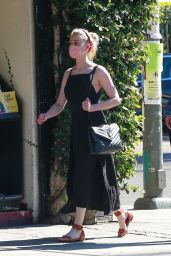 Amber Heard in a Black Dress - Goes to a Book Store in Los Feliz 10/30/2020
