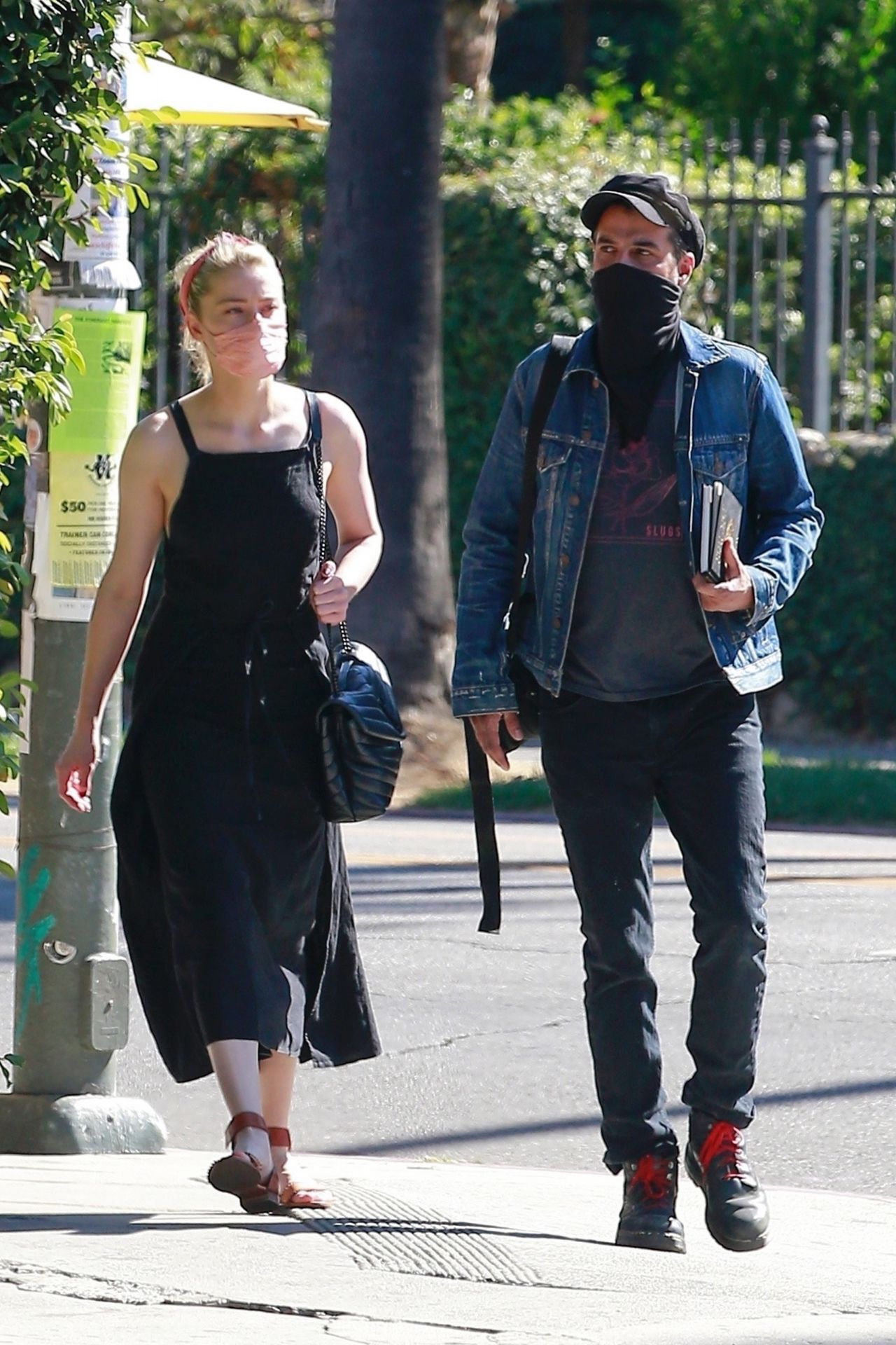 Amber Heard in a Black Dress - Goes to a Book Store in Los Feliz 10/30 ...