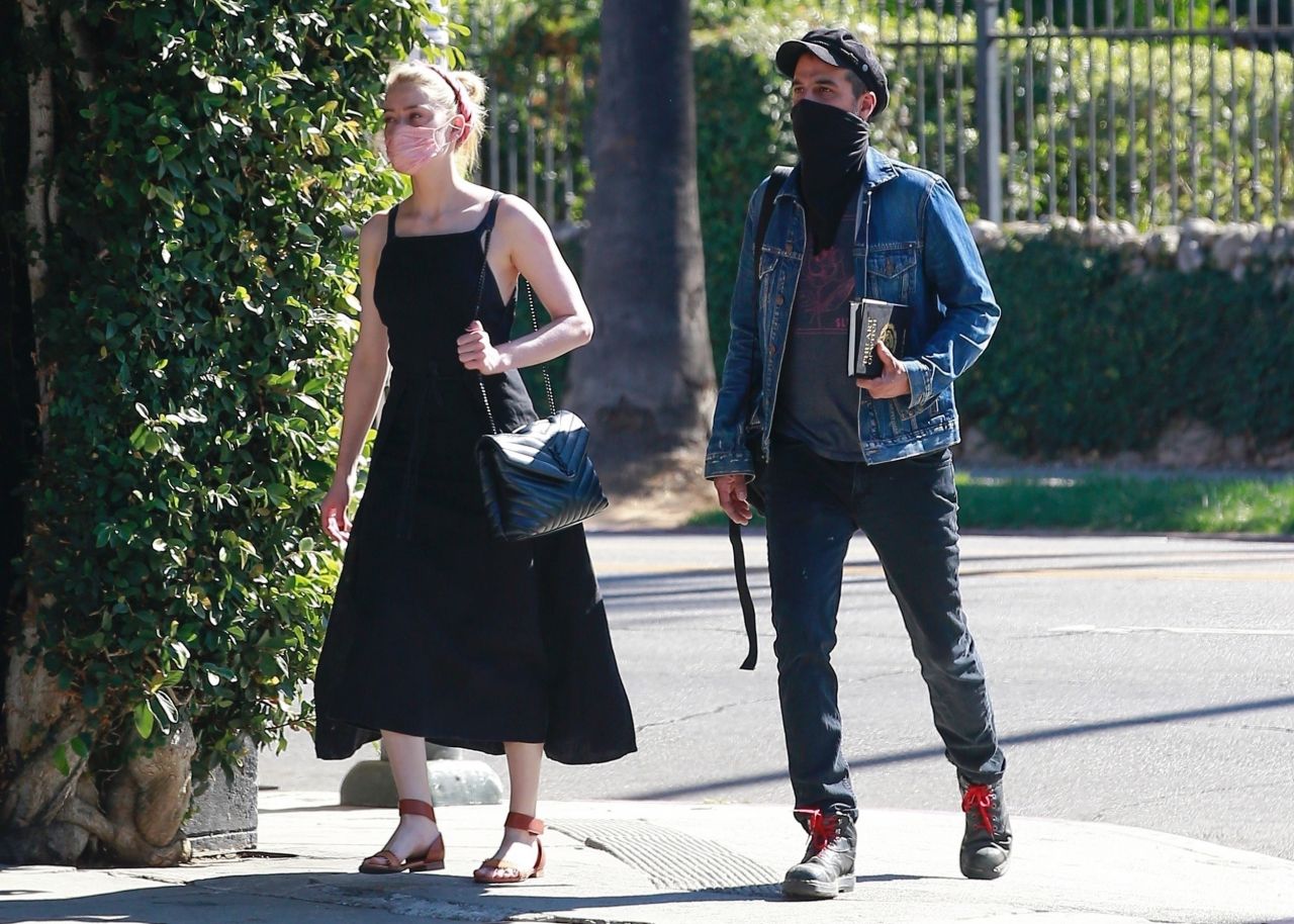 Amber Heard in a Black Dress - Goes to a Book Store in Los Feliz 10/30 ...