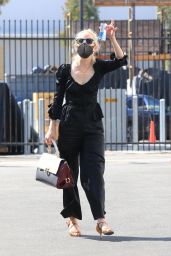 Anne Heche in All Black at the DWTS in LA 10/01/2020