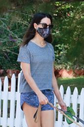 Aubrey Plaza - Takes Her Dogs Out For a Morning Walk 10/17/2020