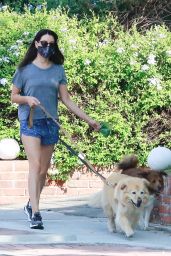 Aubrey Plaza - Takes Her Dogs Out For a Morning Walk 10/17/2020
