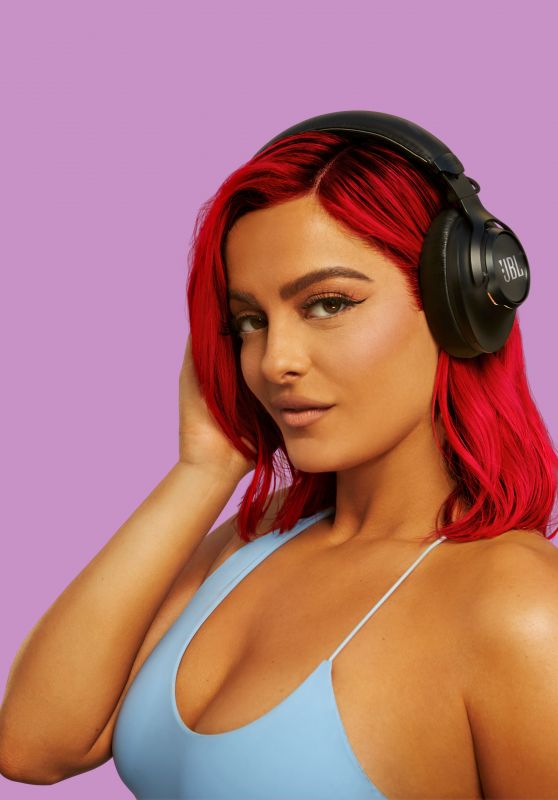 Bebe Rexha - Photoshoot for JBL Headphones and Speakers 2020