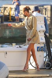 Bella Hadid in a Blazer Dress - New York 10/16/2020