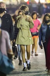 Bella Hadid Street Style - New York at Night 10/16/2020