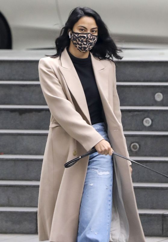 Camila Mendes - Walking Her Dog in Vancouver 10/27/2020