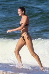 Candice Swanepoel on the Beach in Miami 10/27/2020