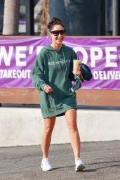 Cara Santana in 21 Hoodie - Los Angeles 10/05/2020