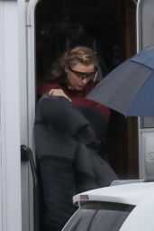Chloe Grace Moretz - Leaving Her Trailer to go to the Set of "Mother/Android" in Boston 10/10/2020