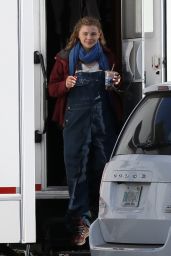 Chloe Moretz - Filming on the Set of "Other/Android" in Boston 10/08/2020