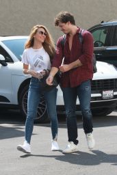 Chrishell Stause - Arriving at the Dance Studio in LA 10/04/2020
