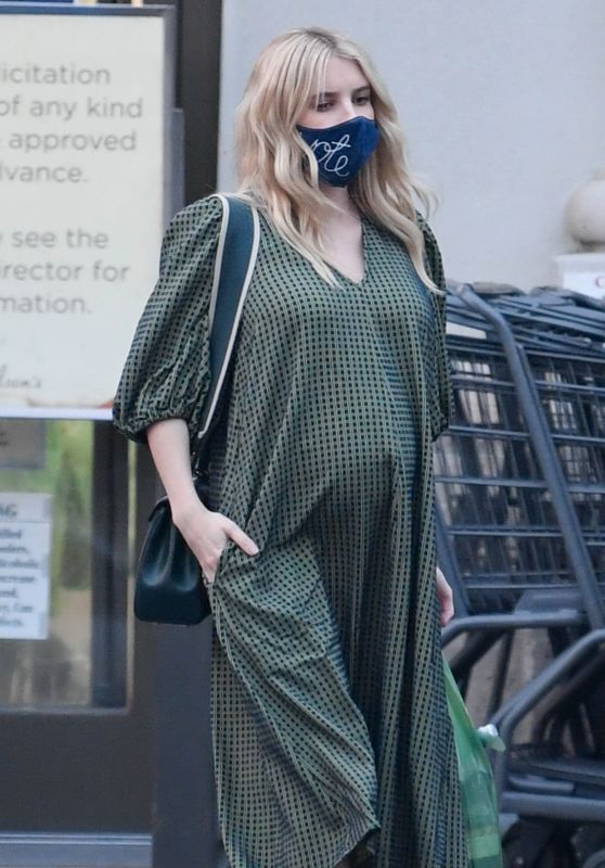 Emma Roberts - Grocery Shopping in LA 10/15/2020