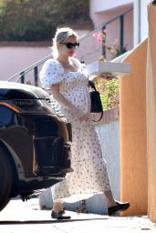 Emma Roberts in a Maxi Dress - Visiting a Friend in LA 10/01/2020