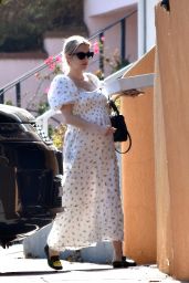 Emma Roberts in a Maxi Dress - Visiting a Friend in LA 10/01/2020