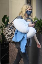 Emma Roberts - Leaving an Office Building in LA 10/21/2020