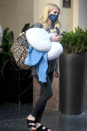 Emma Roberts - Leaving an Office Building in LA 10/21/2020
