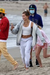 Hailey Bieber and Justin Bieber - Beach Day in Santa Barbara 10/10/2020