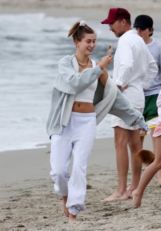 Hailey Bieber and Justin Bieber - Beach Day in Santa Barbara 10/10/2020
