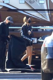 Hailey Bieber and Justin Bieber on the Set of a Music Video in LA 10/29/2020