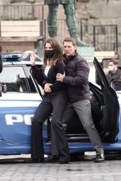 Hayley Atwell and Tom Cruise - Filming for "Mission Impossible 7" in Rome 10/12/2020