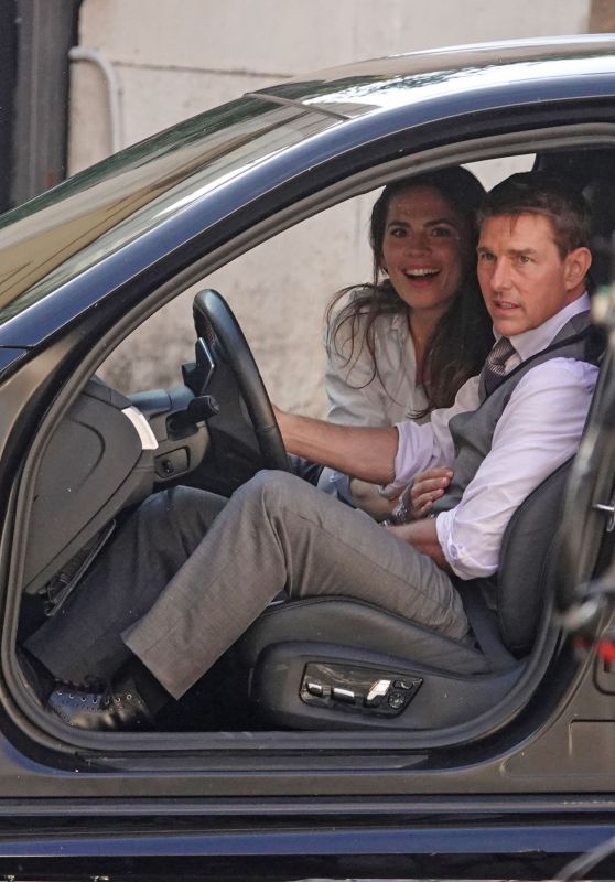 Hayley Atwell and Tom Cruise - "Mission Impossible 7" Set in Rome 10/06/2020