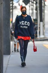 Irina Shayk Cute Street Style - New York 10/06/2020