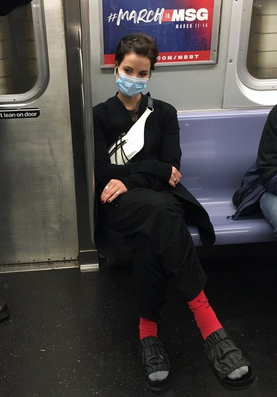 Jaimie Alexander - Riding the Subway in Downtown Manhattan 10/14/2020