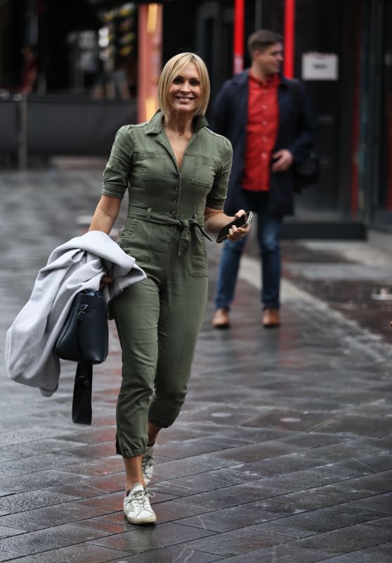 Jenni Falconer in Green Cargo Suit - London 10/08/2020
