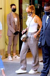 Jennifer Lopez - Out For Lunch at Cipriani Downtown in NYC 09/07/2020