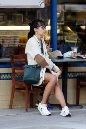Jordana Brewster - Out For Breakfast in Pacific Palisades 10/17/2020