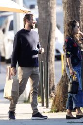Jordana Brewster With Her Boyfriend in Santa Monica 10/30/2020